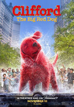 Movie poster Clifford. Wielki czerwony pies